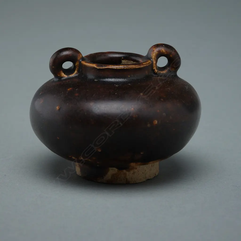 Stoneware bottle - Sawankhalok - 13th to 16thC Image 1++